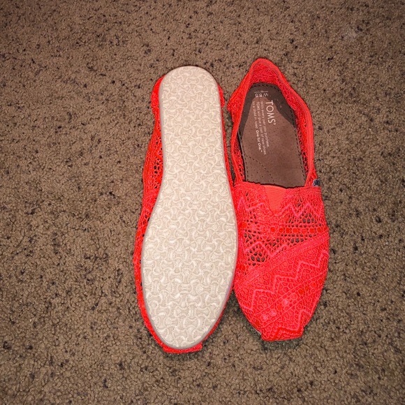 Coral lace Toms never worn - Picture 3 of 3